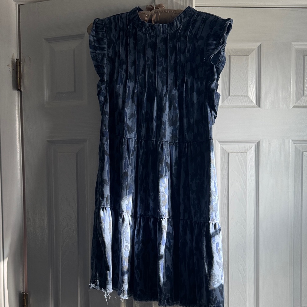 Anthropologie Blue Mini Dress